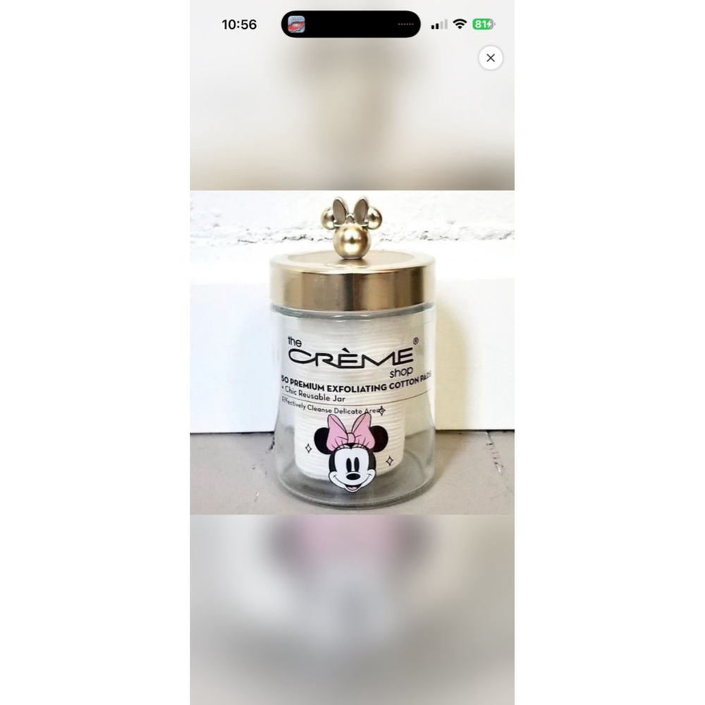 The Crème Shop Minnie Mouse Exfoliating Cotton Pads